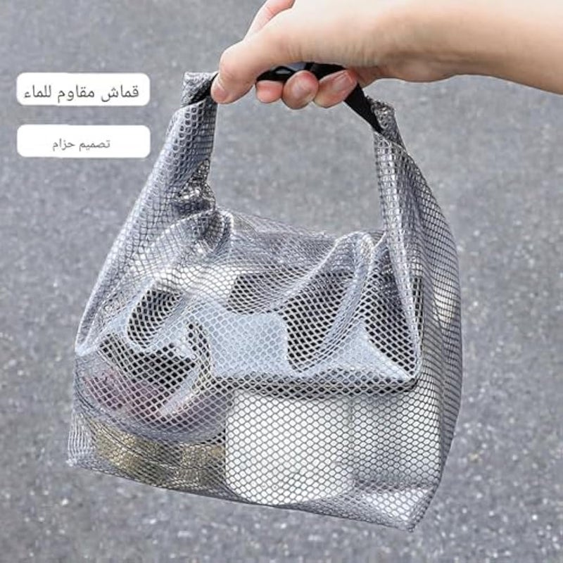 Wash Bag - Lightweight Portable Toiletry Pouch with Zipper Closure, Secure Storage for Shampoo, Soap, and Razors, Suitable for Short Trips, Weekend Getaways, and Everyday Bathroom Organization - Image 3