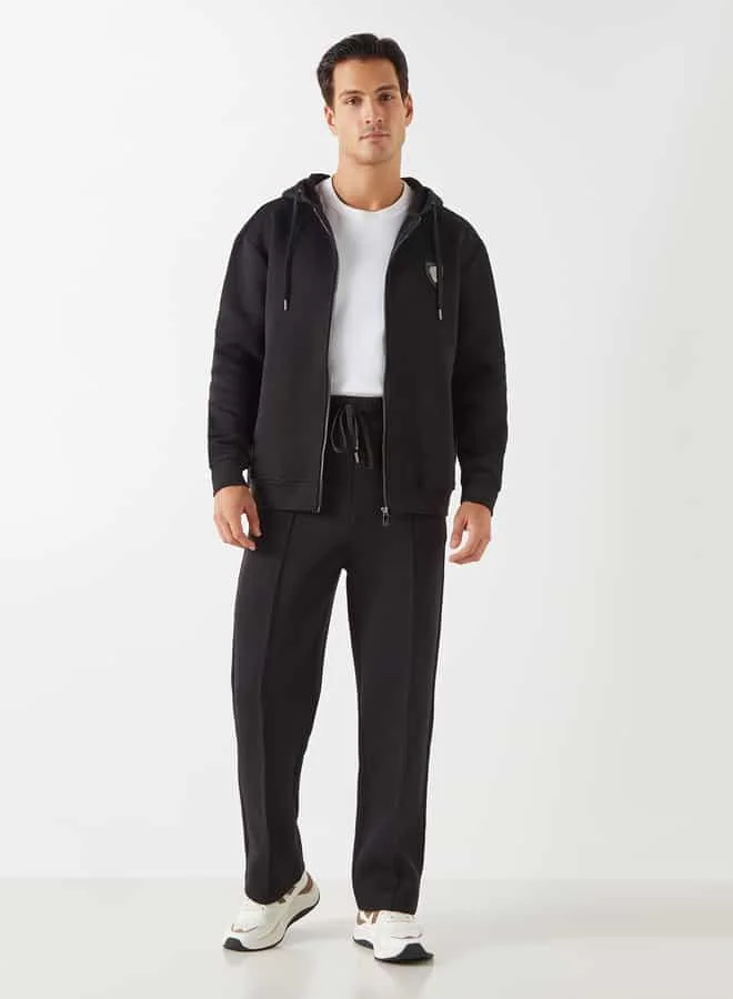 Emperor Emperor Solid Track Pants with Drawstring Closure and Pockets