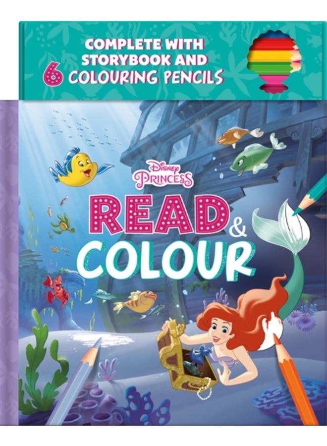 Disney Princess Ariel: Read & Colour 