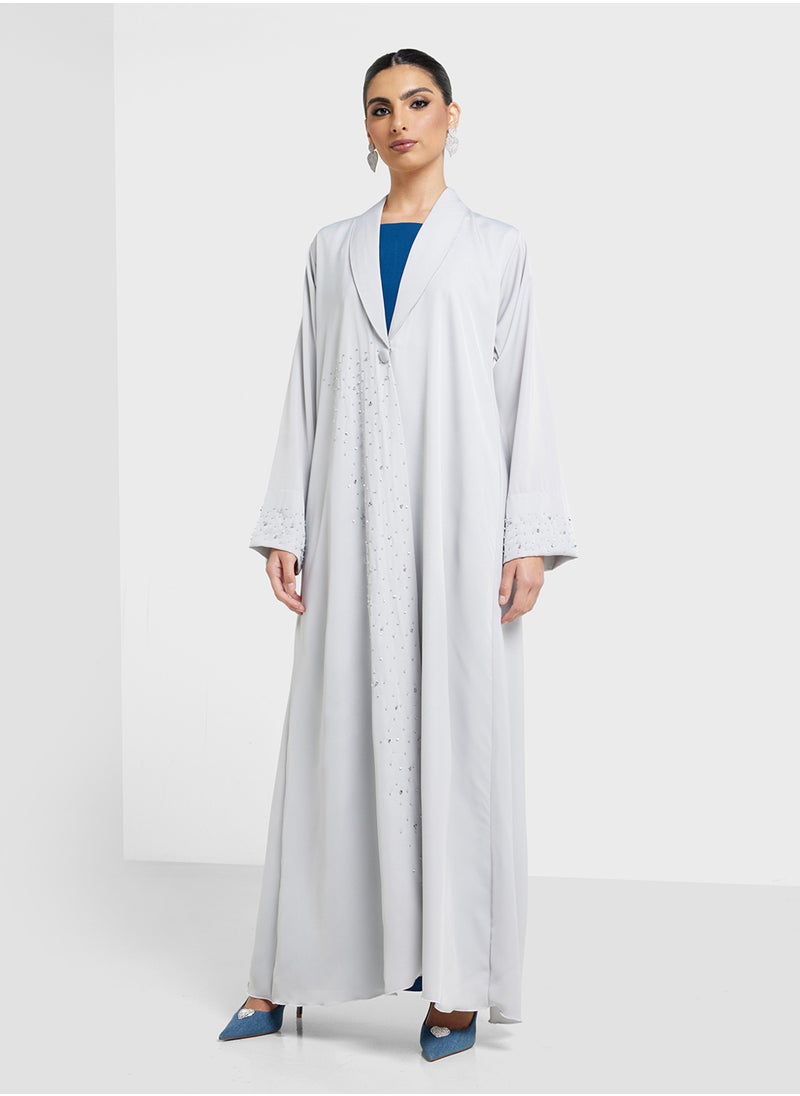 Khizana Embellished Abaya With Sheila  - Image 1