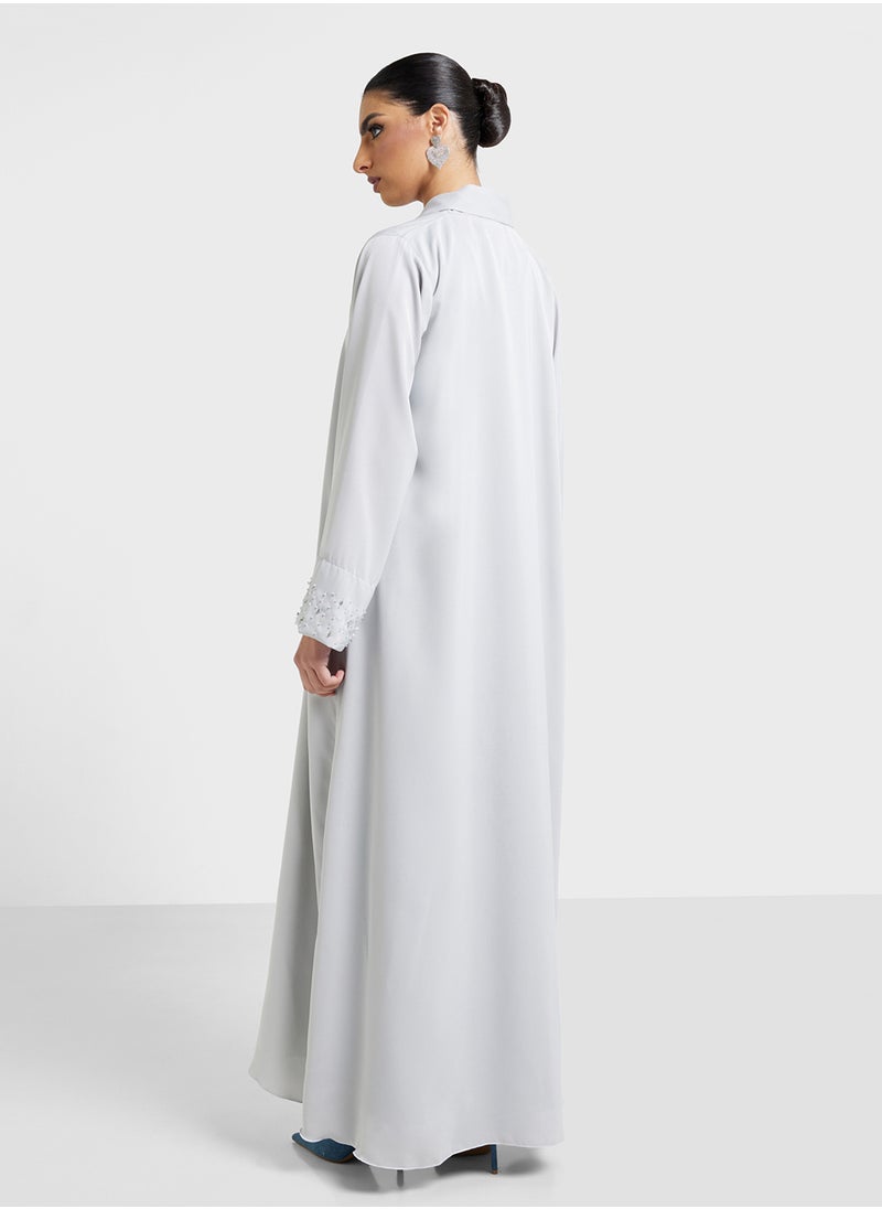 Khizana Embellished Abaya With Sheila  - Image 2