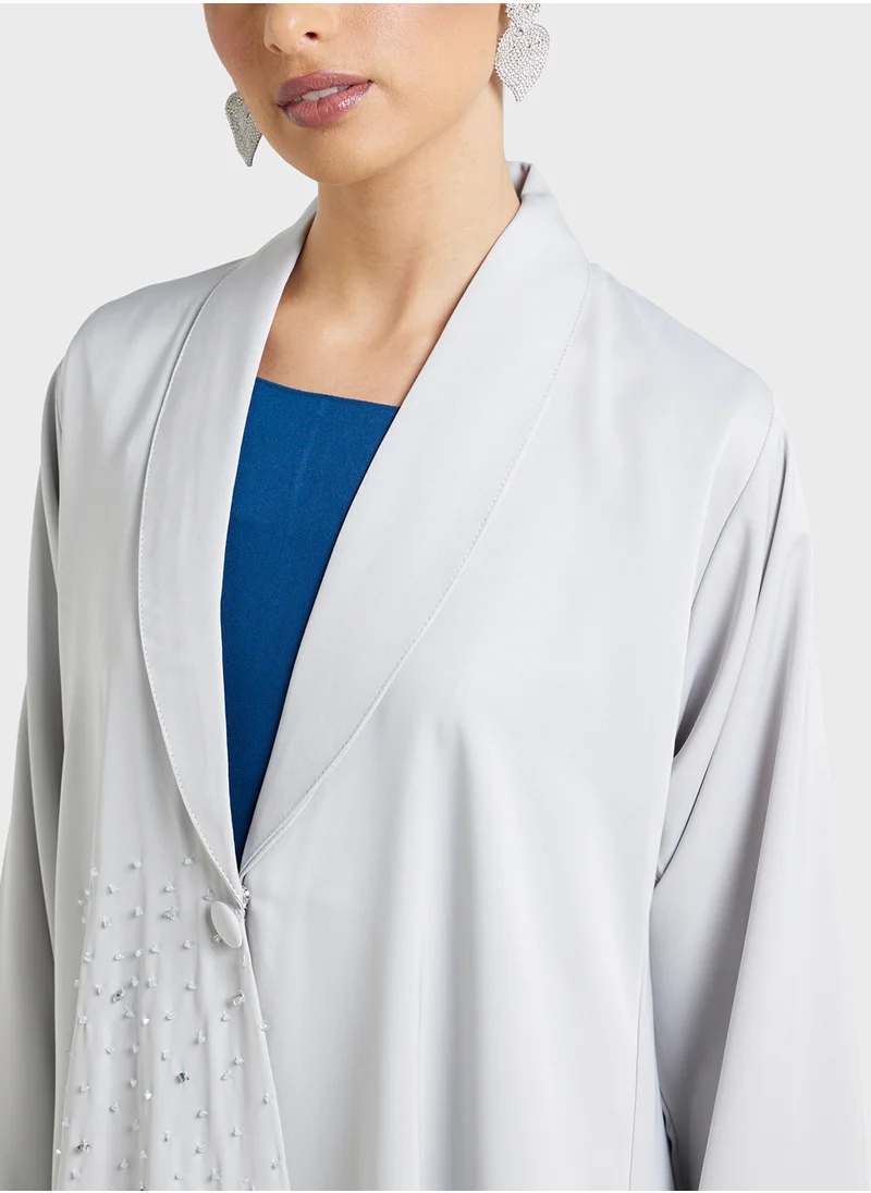 Khizana Embellished Abaya With Sheila