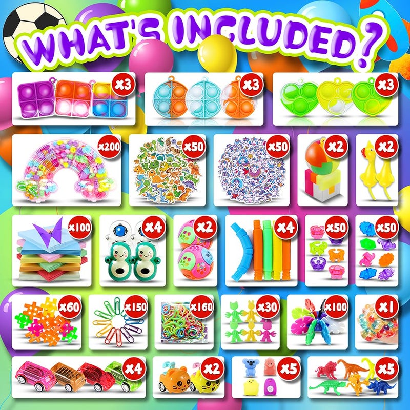 BicMan 1000pcs Party Favors Goodie Bags for Kids, Fidget Toys Pack, Stocking Pinata Stuffers, Birthday Gifts, Classroom Prize, Treasure Box, Carnival Prizes, Easter Eggs Fillers - Image 3