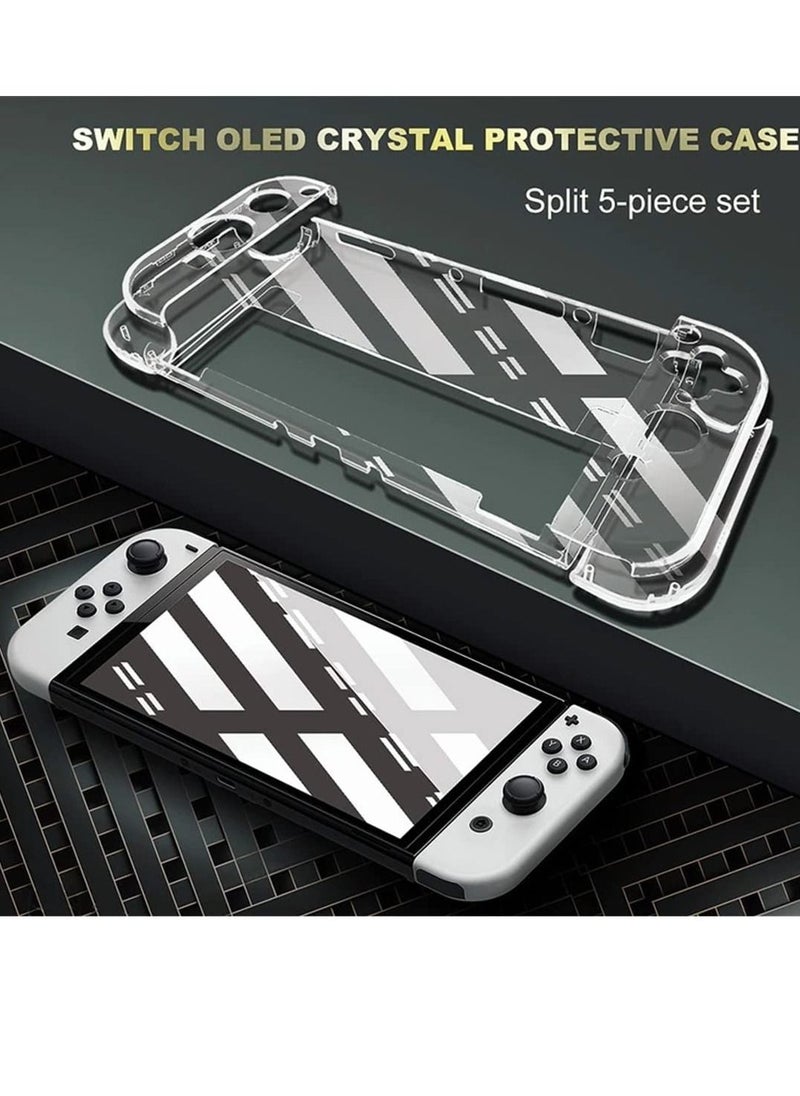 KASTWAVE Carrying Case Compatible with Switch OLED Accessories Bundle with Screen Protector Clear Cover for OLED Game Console  - Image 5