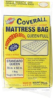 Warp Brothers Warp Brothers CB-70 Banana Bags Mattress Bag for Queen or Full, 70-Inch by 92-Inch (3)  - Image 1