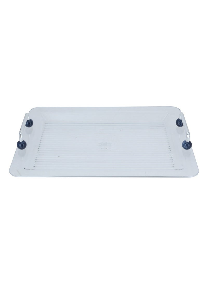 Alsaif Gallery Al Saif Gallery Crystal Thermos Set, 1/0.7 liter, tofaria, thermal glass inner container, steel outer shell - silver - Image 3