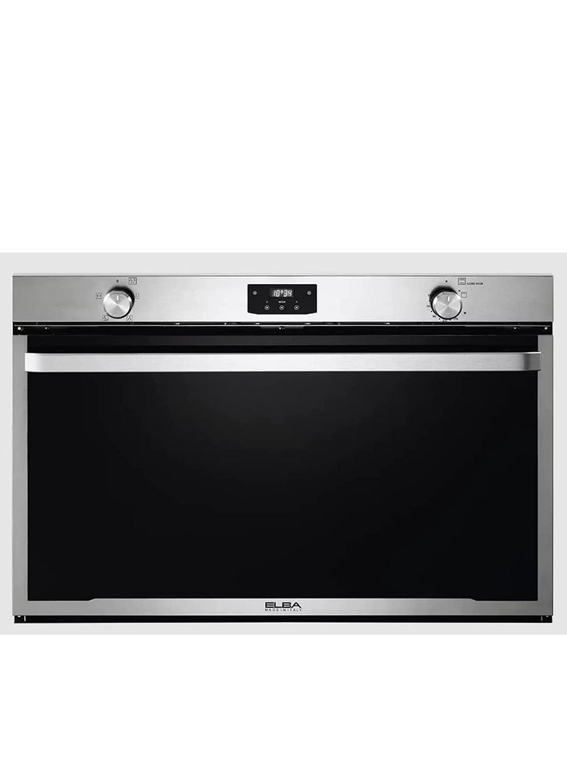 إلبا البا فرن غاز يضمن شواية غاز - السعة الاجمالية: 141 لتر مروحة ديجيتال ستانلس ستيل، 90 سم - ELIO G90