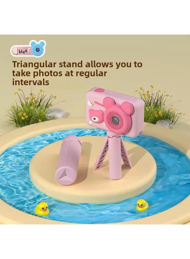 Source 2023 Children's Camera Double Photography Cute Cartoon Protective Case Holder Handheld-Color:32G  - Image 3