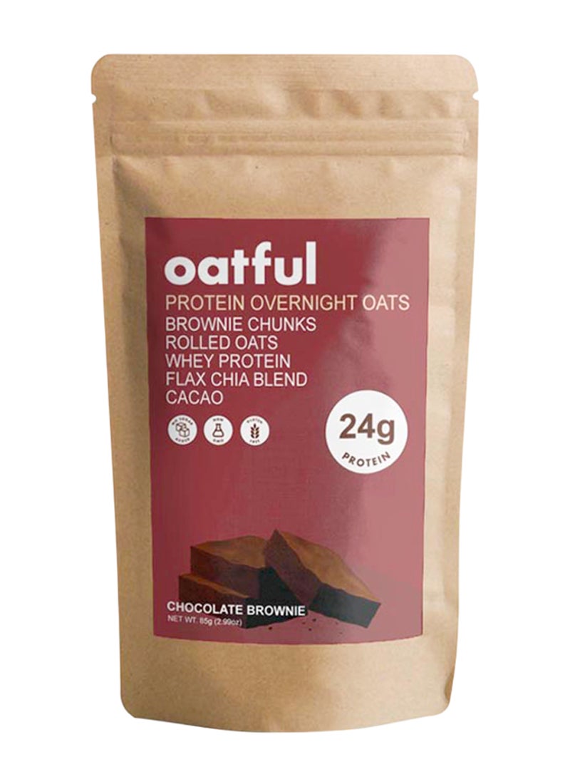 Oatful Chocolate Brownie Protein Overnight Oats Mix - Image 1