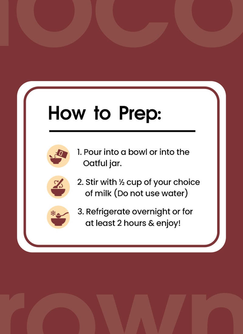 Oatful Chocolate Brownie Protein Overnight Oats Mix - Image 3