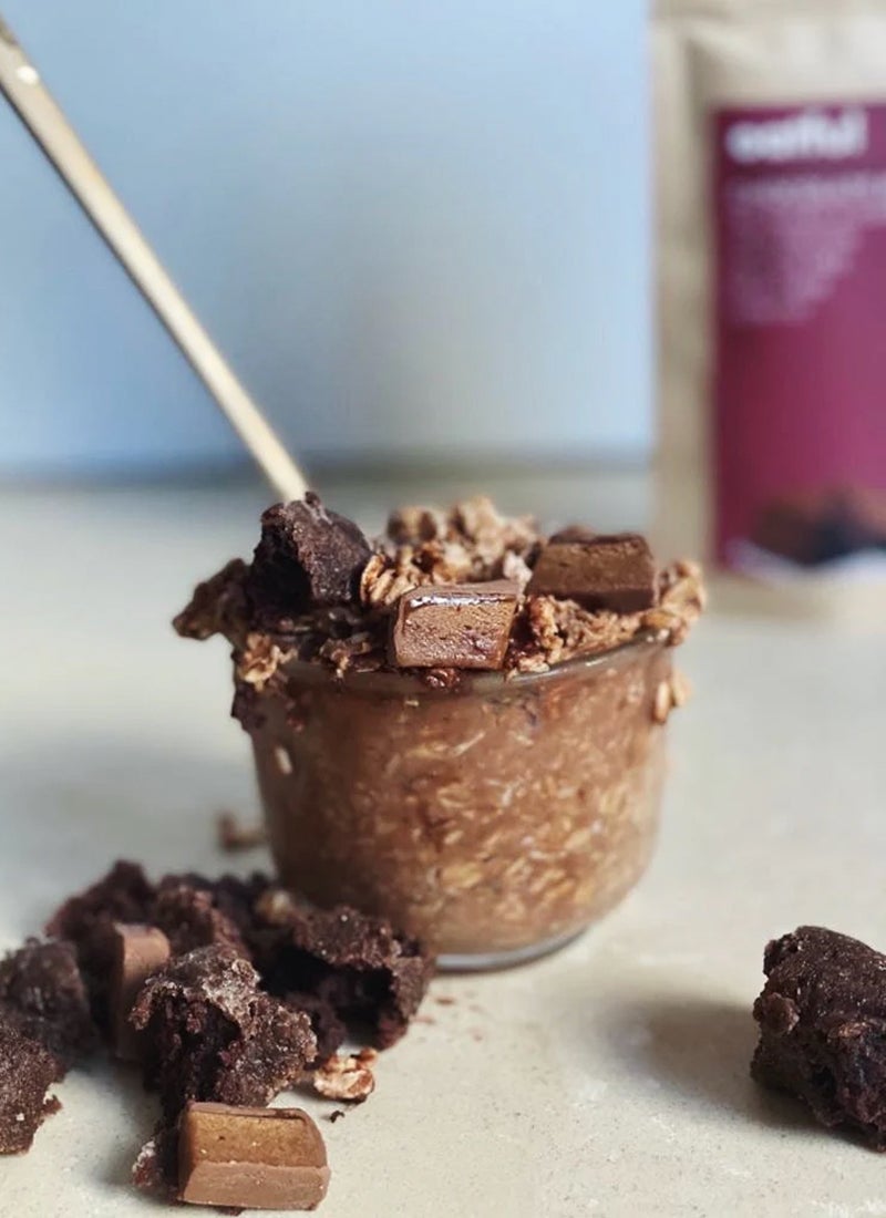 Oatful Chocolate Brownie Protein Overnight Oats Mix - Image 4
