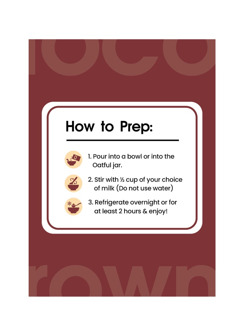 Oatful Chocolate Brownie Protein Overnight Oats Mix - Image 3
