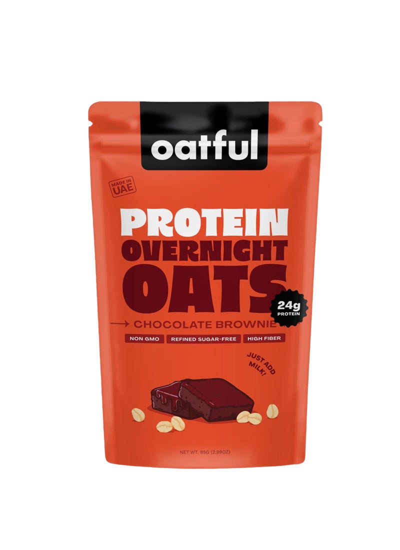 Oatful Chocolate Brownie Protein Overnight Oats Mix - Image 1