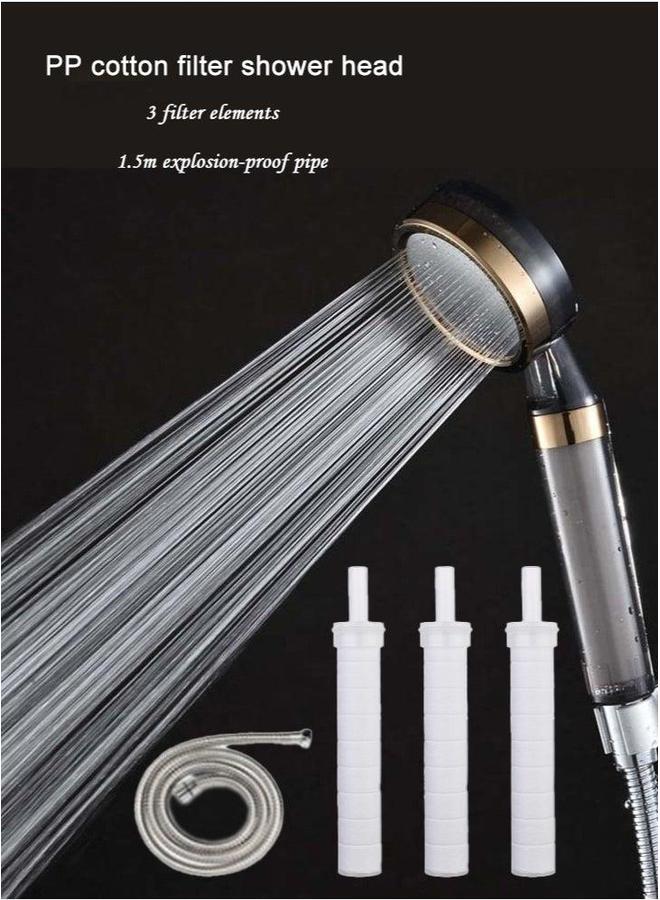 HOMESTAR PP Cotton Filter Shower Head, Water Purification, Pressurization and Saving, Negative Ion Massage Shower, Suitable for Mothers Babies  - Image 1