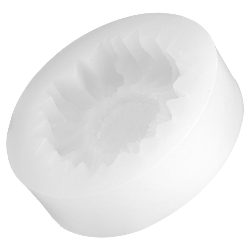 Sunflower Cake Fondant Molds Flower Fondant Cake Baking Molds for Baby Shower Cake Cupcake WhiteWithout Holes - Image 1