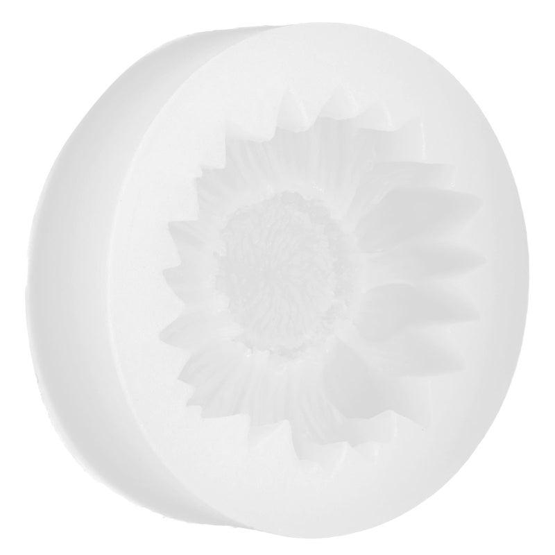 Sunflower Cake Fondant Molds Flower Fondant Cake Baking Molds for Baby Shower Cake Cupcake WhiteWithout Holes - Image 5