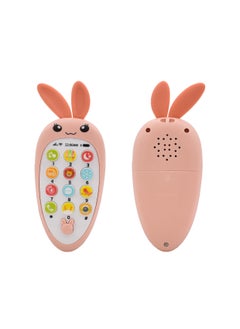 Generic Baby Music Phone Toy with Simulation Teether Phone Baby Rabbit Design Early Educational Toy (Baby Pink)  - Image 5