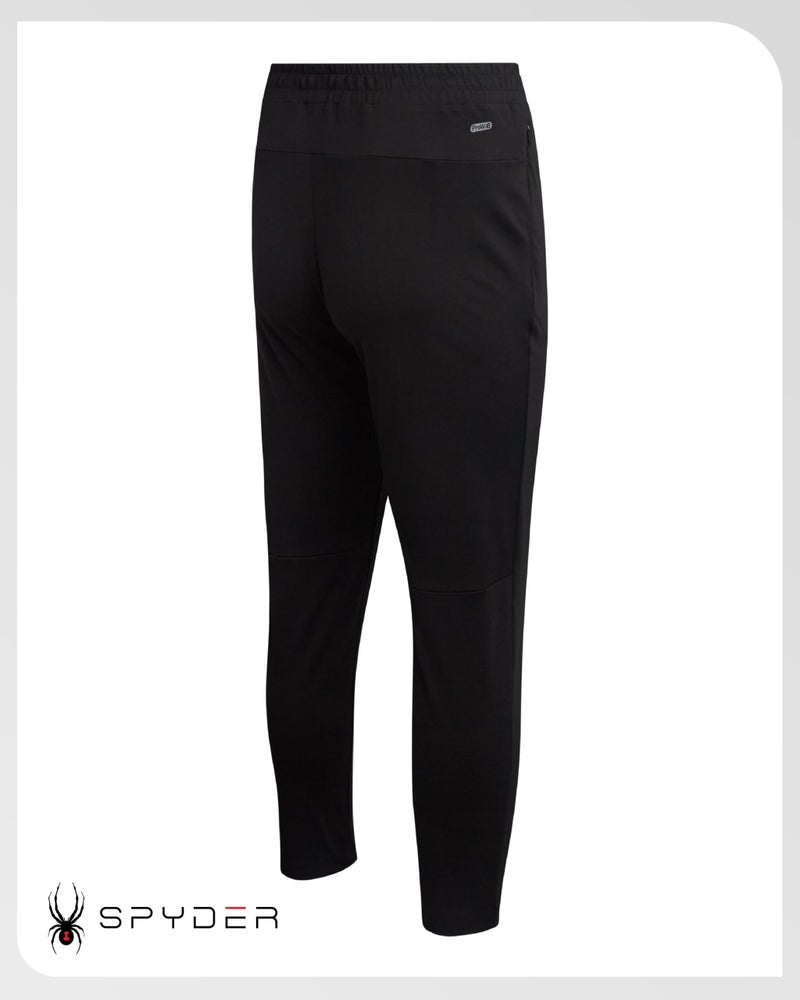 Spyder Mens Jogger Pants - Tech Fleece Joggers with Double Bonded Zip Pockets - Lightweight Active Sweatpants for Men, Size Medium, Deep Black - Image 5