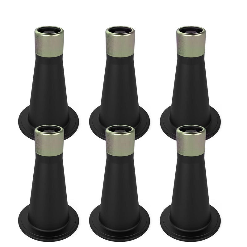 IRONDIY 6 Pcs Bed Frame FeetFeet for Replace WheelsRisers for Bed FramePrevent Sliding Plastic Reinforced Bed RisersFits Over a Standard Bed Foot