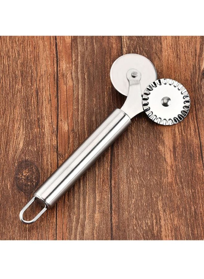 Cool Baby Stainless Steel Double Wheel Pizza Cutter Silver - Image 3