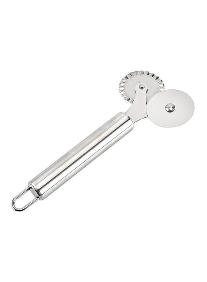 Cool Baby Stainless Steel Double Wheel Pizza Cutter Silver - Image 1