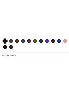 RADIANT PROFESSIONAL MAKE UP / HELLENICA Radiant Professional Softline Waterproof Eye Pencil with Smudging Tool - Long Lasting Under Eye Liner for Women, For the Perfect Smoky Eye, Pure Black (01)  - Image 2