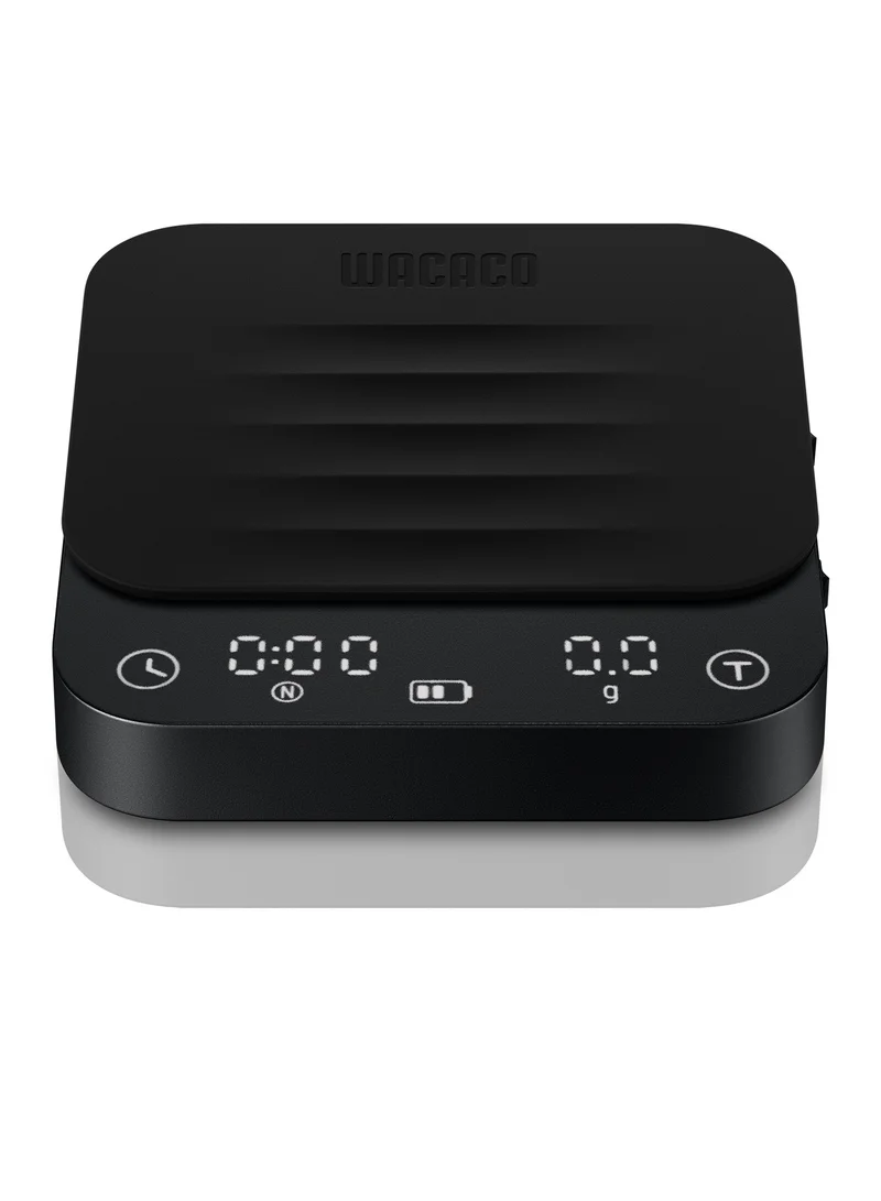 WACACO Exagram Pro Coffee Scale with Timer | Smart Espresso Scale with Carrying Box, Automatic Timing Rechargeable Mini Digital Coffee Weight Scales (Gram, Ounce, Milliliter) Food Kitchen Scale, Black