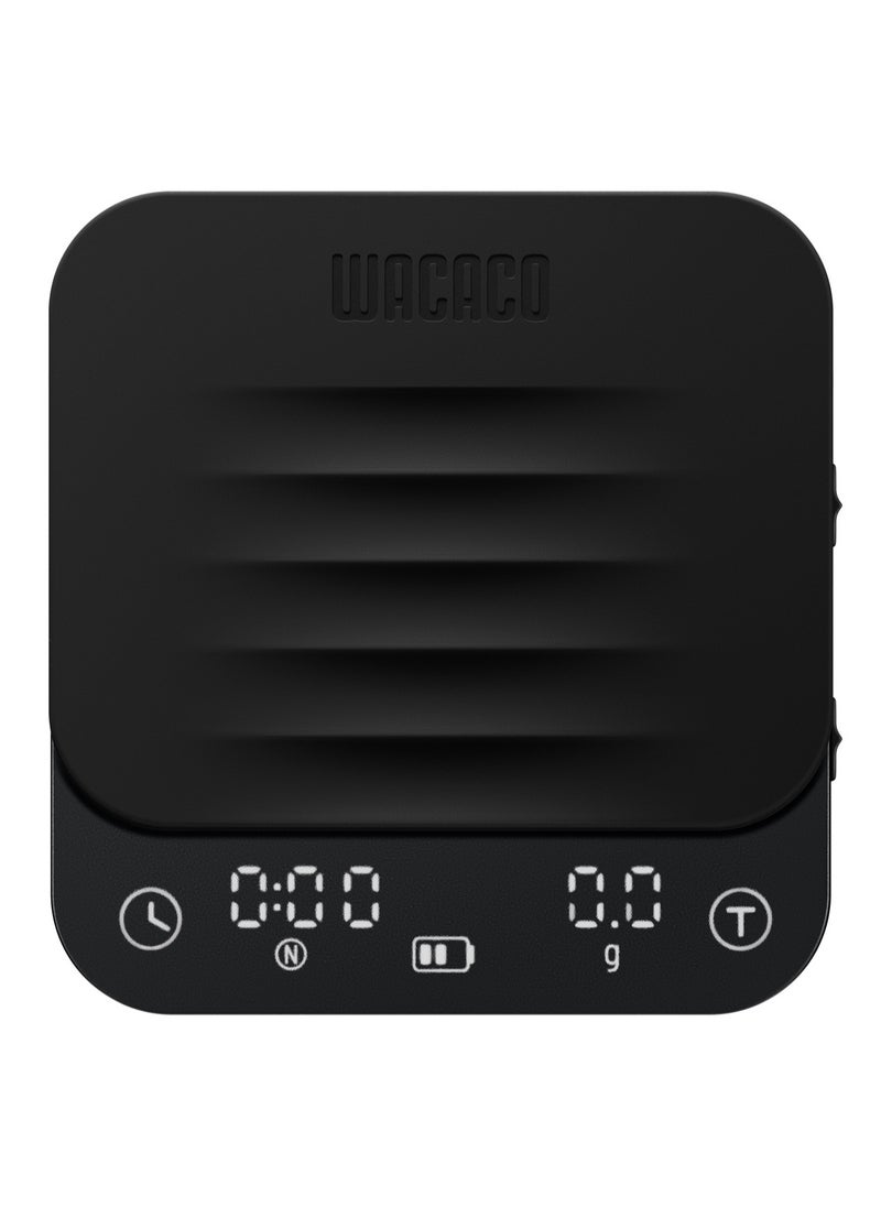WACACO Exagram Pro Coffee Scale with Timer | Smart Espresso Scale with Carrying Box, Automatic Timing Rechargeable Mini Digital Coffee Weight Scales (Gram, Ounce, Milliliter) Food Kitchen Scale, Black  - Image 2