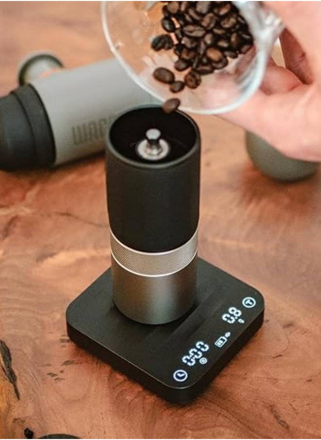 WACACO Exagram Pro Coffee Scale with Timer | Smart Espresso Scale with Carrying Box, Automatic Timing Rechargeable Mini Digital Coffee Weight Scales (Gram, Ounce, Milliliter) Food Kitchen Scale, Black  - Image 3