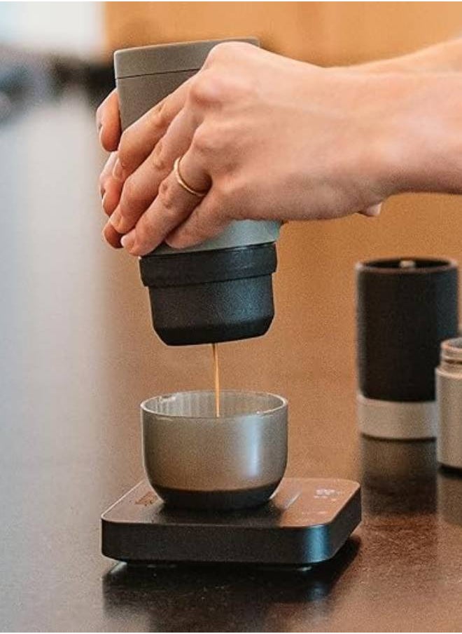 WACACO Exagram Pro Coffee Scale with Timer | Smart Espresso Scale with Carrying Box, Automatic Timing Rechargeable Mini Digital Coffee Weight Scales (Gram, Ounce, Milliliter) Food Kitchen Scale, Black  - Image 4