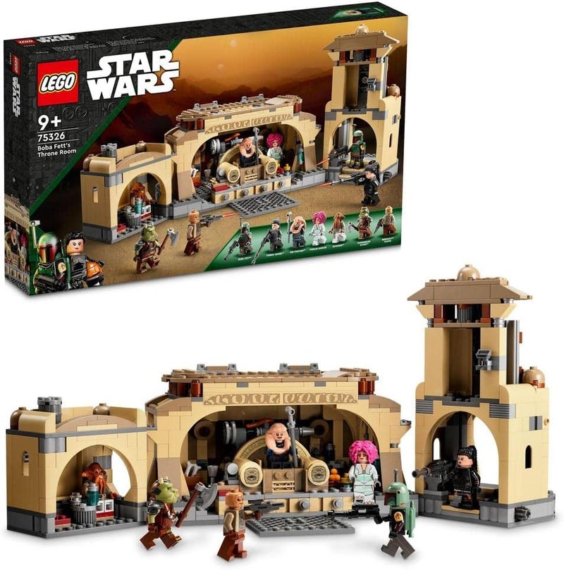 LEGO مجموعة بناء غرفة عرش بوبا فيت من LEGO Star Wars 75326 (732 قطعة) - Image 1