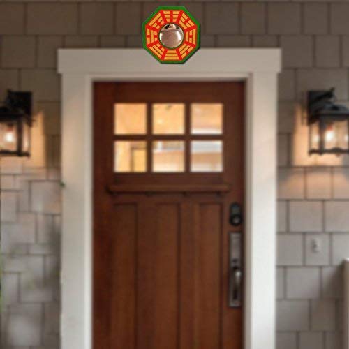 HARDIK @HOME CREATION HARDIK HOME CREATION Feng Shui Chinese Convex Glass Vastu BaguaPa KUA Mirror for Positivechi Energy Pakwa Octagon Front WallDoor Decor for Protection Octagonal Framed - Image 3