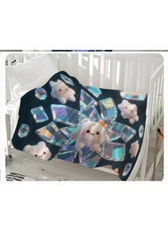 General Baby and children's cartoon flannel thin blanket (warm and comfortable, suitable for sleep, game use) 70cm*100cm - 510  - Image 2