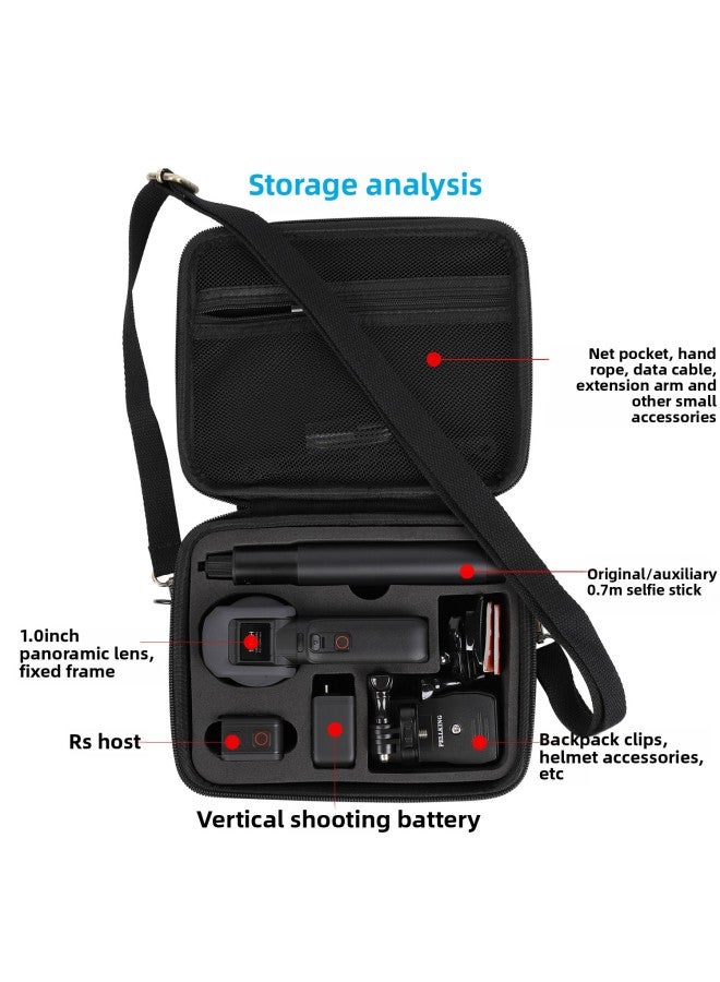 For Insta360 ONE RS ONE Inch Panoramic Camera Storage Bag Leica Accessories Storage Box Carrying Case-Color:Large Bag  - Image 4