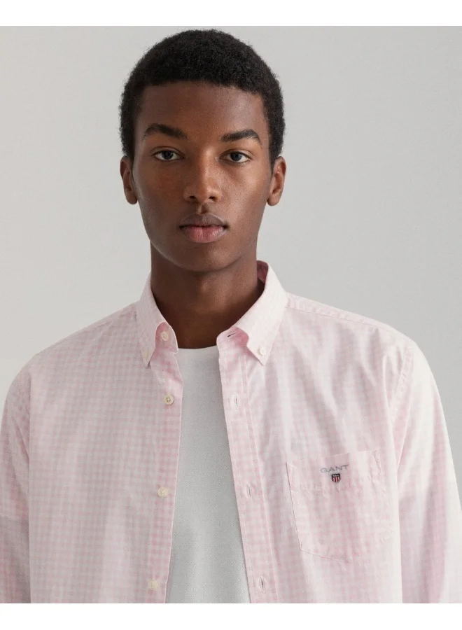 غانت Gant Regular Fit Gingham Broadcloth Shirt