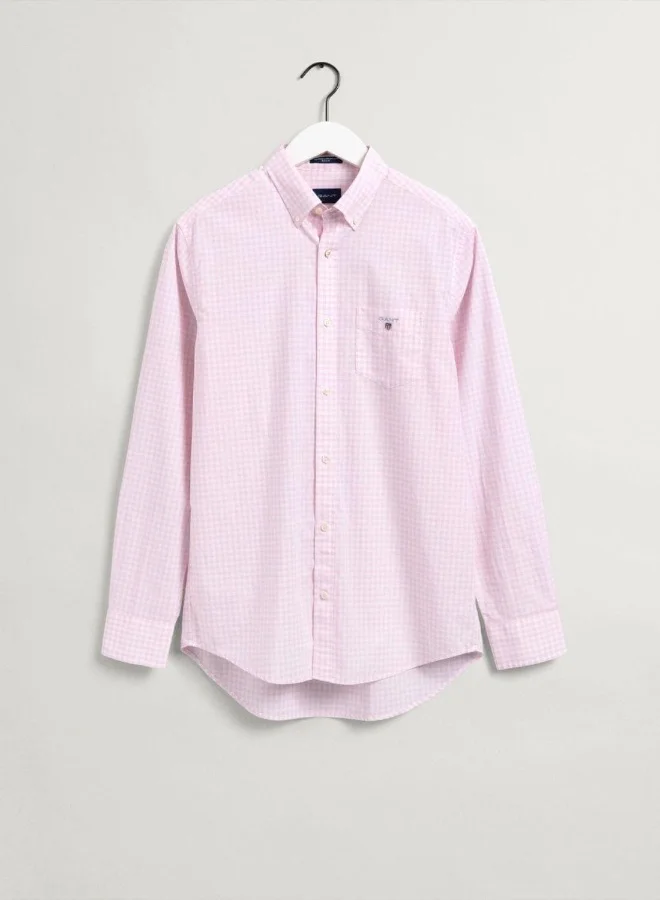 غانت Gant Regular Fit Gingham Broadcloth Shirt