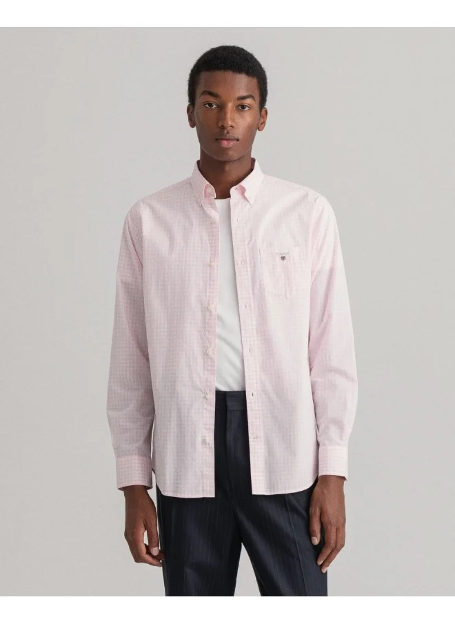 غانت Gant Regular Fit Gingham Broadcloth Shirt