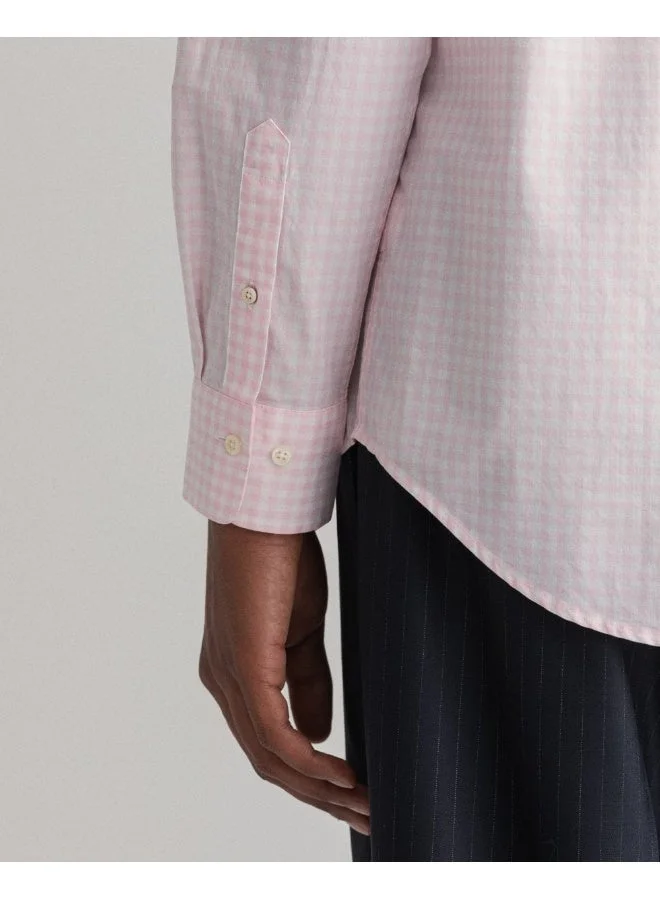 GANT  Gant Regular Fit Gingham Broadcloth Shirt for Men | Best Price UAE