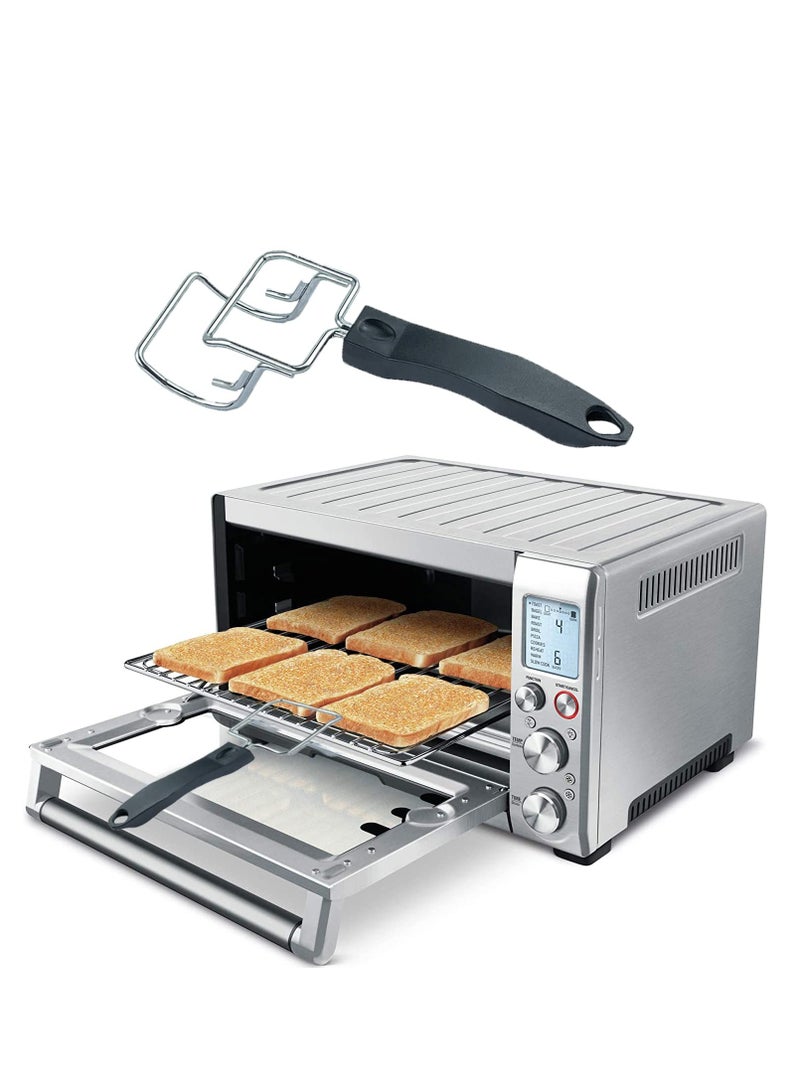 Excefore Multi-Functional Oven Tray Extractor Tool，Air Fryer Tray  Grill Extractor, Heat-Resistant Handles, Swiftly Remove Trays and Grills from Convection Toaster Oven - Image 3