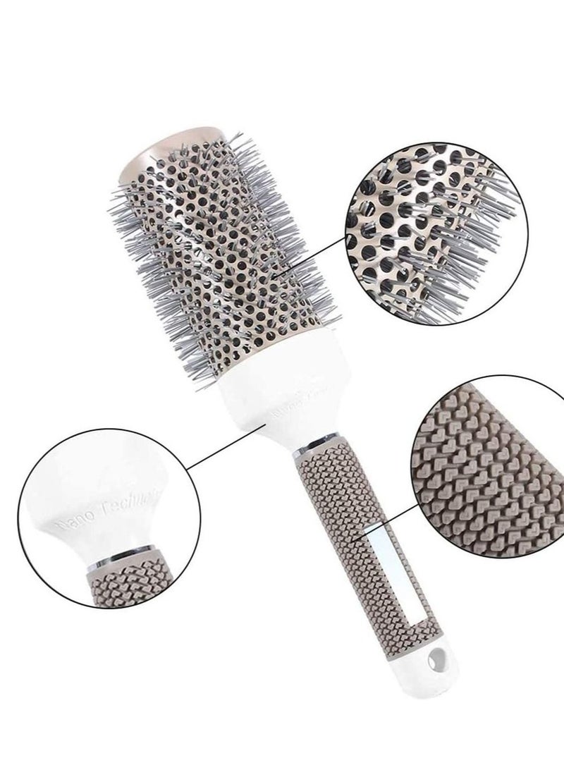 Captaintech Round Hair Brush Curled Ceramic Styling, Barrel Hairdressing Salon Curling Tool Set 19mm 25mm 32mm 45mm 53mm of 5 - Image 4