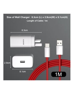 Generic 100W Supervooc Warp Charger Power Adapter for Oppo Reno 12/11/10/9/8 A79/A78/A77/A58/A57/A56/A55 and Realme Smart Phone, Fast Wall Charger Adapter with 3ft USB C Cable  - Image 2