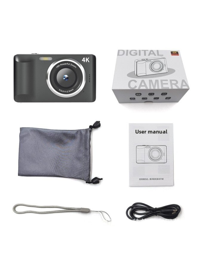 Generic Portable Student Card Portable Digital Camera Hd Ccd Camera Campus Youth Camera-Body Color:elegant Black  - Image 1
