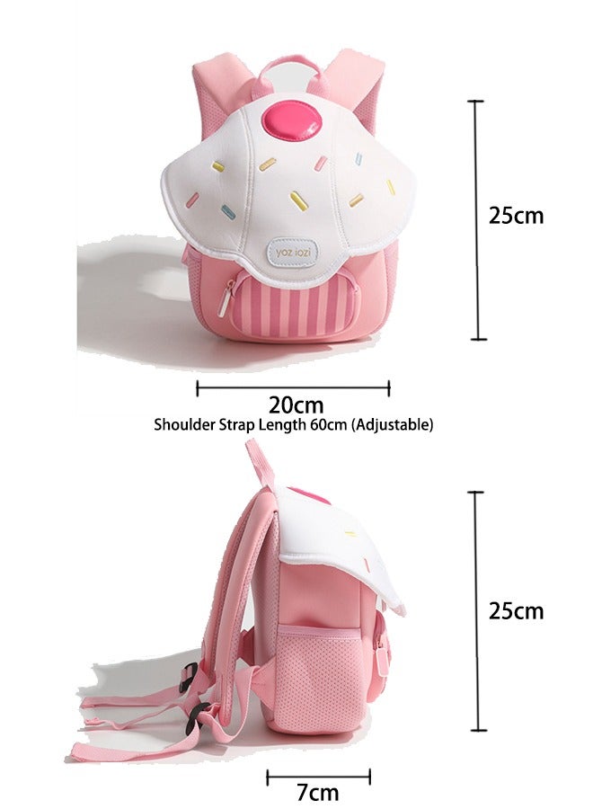 Cute Mushroom Backpack for Kids,Mini Travel Bag for 1-6 Years,Perfect Kindergarten Gift，Suitable for children 60-130cm tall（pink）  - Image 5