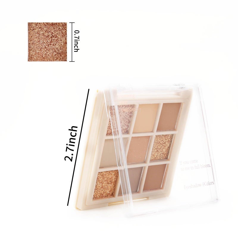 Boobeen Nude Eyeshadow Palette - Matte and Shimmer Makeup, Highly Pigmented Creamy Eye Shadow Powder, Create a Neutral Eye Look, Long Wearing - Image 5