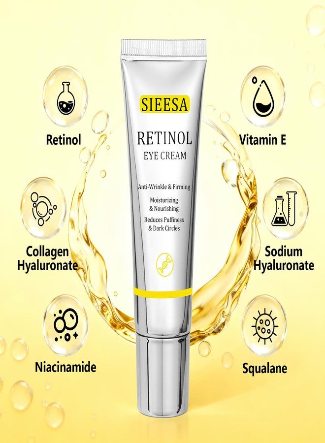 sunohyesla Retinol Under Eye Cream,Vitamin E & Niacinamide – Reduces Appearance of Wrinkles & Dark Circles&Puffiness, Anti-Aging Eye Cream for Fine Lines,Daily & Night Use,Men & Women (1 fl.oz) - Image 5