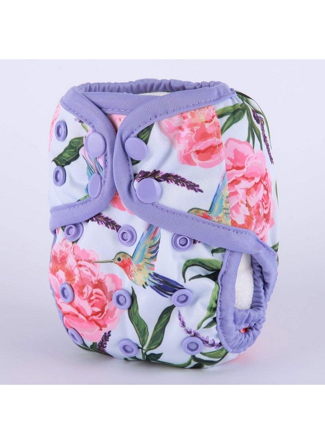 Sigzagor Newborn Baby Diaper Nappy Cover 8Lbs-10Lbs (Hummingbirds) - Image 1