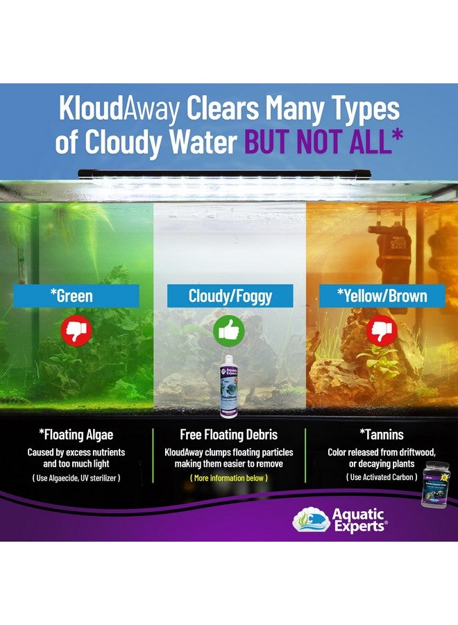 Aquatic Experts Kloudaway Freshwater Aquarium Water Clarifier  Clears Cloudy Water, Water Clarifier For Fish Tank, Made In Usa, Aquatic Experts (1 Pack) - Image 2