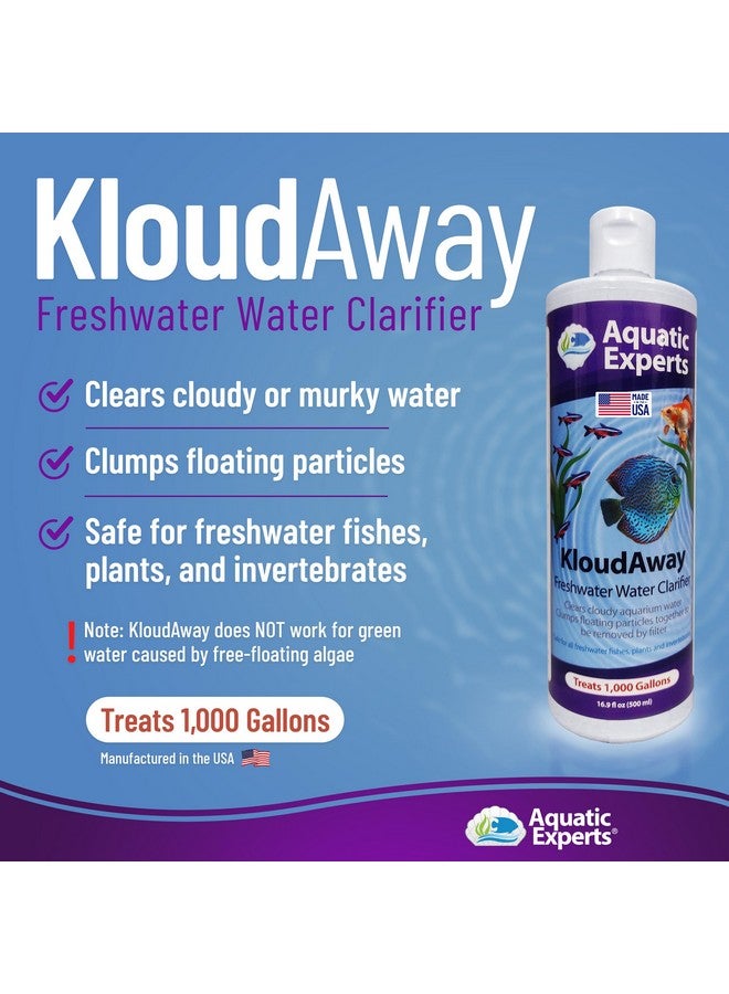 Aquatic Experts Kloudaway Freshwater Aquarium Water Clarifier  Clears Cloudy Water, Water Clarifier For Fish Tank, Made In Usa, Aquatic Experts (1 Pack) - Image 3