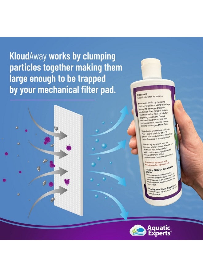 Aquatic Experts Kloudaway Freshwater Aquarium Water Clarifier  Clears Cloudy Water, Water Clarifier For Fish Tank, Made In Usa, Aquatic Experts (1 Pack) - Image 4