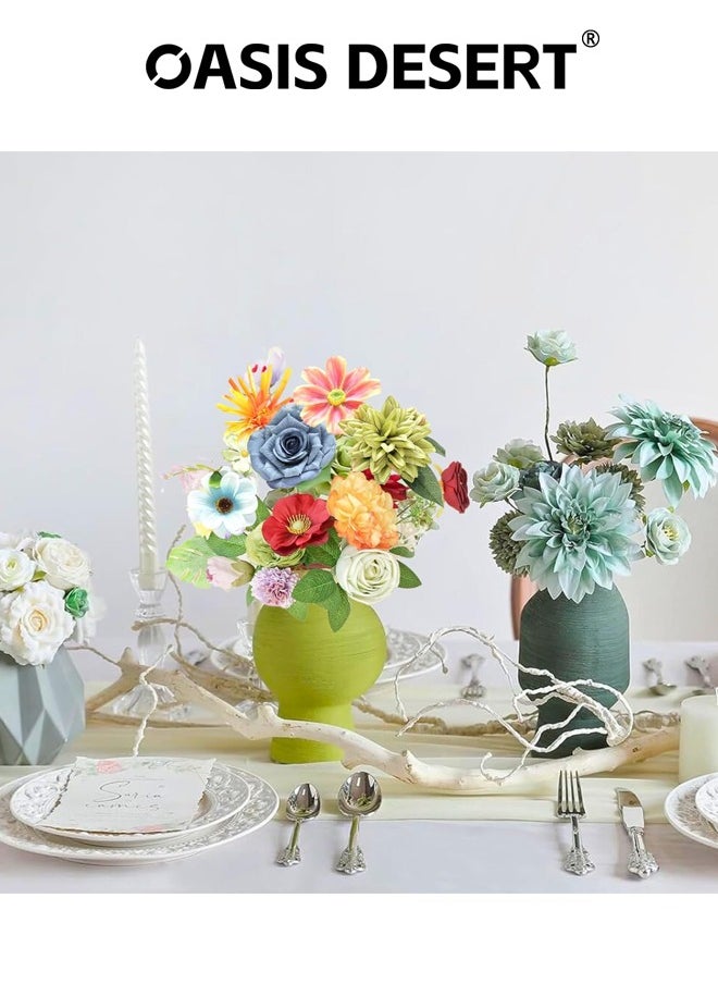 OASIS DESERT Colorful Artificial Flowers Combination Box Set Fake Flowers DIY Wedding Decoration Fake Flowers Home Decoration Indoor Artificial Flowers  - Image 5